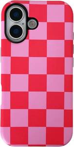 lot 351915 image: for iPhone 17 Case, Cute Plaid Shockproof Slim TPU PC Cover