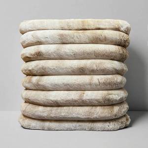 lot 452233 image: 23x23 Thick Plush Faux Fur Shag Shaggy Throw Pillow Fluffy Soft Luxury Solid Color Geometric Decorative Cushion Cover and Inserts Included