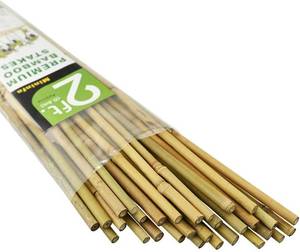 lot 452240 image: Mininfa Natural Bamboo Stakes 2 Feet, Eco-Friendly Garden Stakes, Plant Stakes Supports Climbing for Tomatoes, Trees, Beans, 30 Pack