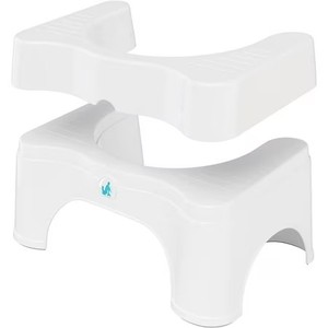 lot 452242 image: Squatty Potty 2.0 Adjustable Toilet Bathroom Stool, 7in - 9in, White
