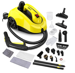 lot 152248 image: Retails for $107 TVD Steam Cleaner, Steamer for Cleaning with 26 Accessories, Steam Cleaner for Home with 5M Extra-Long Power Cord for Home Floor Cleaning, Tile Detailing, Grout, Upholstery.