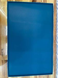 lot 9187328 image: AMZNOVA Dog Food Mat Matguard Dog Bowl Mat, Placemat Food Tray with Lip & Raised Edges for Floor, Waterproof & Silicone for Pet Cat turquoise 19 x12