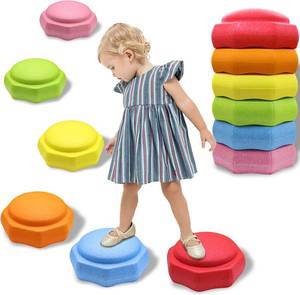 lot 161587 image: Stepping Stones for Kids, 6pcs Balance Sensory Kids Stepping Stones