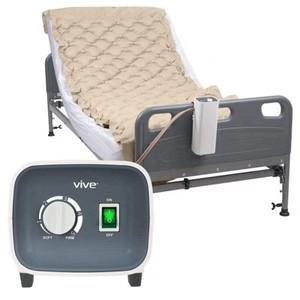 lot 261632 image: Vive Alternating Air Pressure Mattress Pad - The Original Bed Sore Prevention Solution - Hospital & Home Mattress Topper