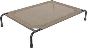 lot 361626 image: Simple Trending Raised Dog Bed for Large Dogs, Waterproof XL Dog Cot, Brown