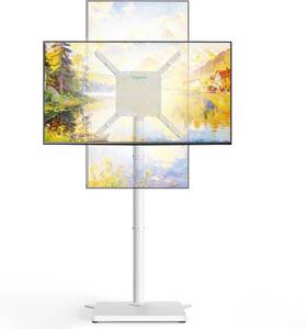 lot 361644 image: Pegzone Floor TV Stand with 90  Rotation for 32-65 inch TVs up to 88lbs