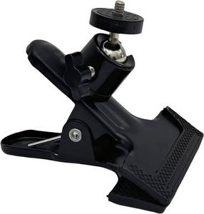 lot 361656 image: Universal Camera Clamp Mount with 360-Degree Swivel Head, 14 Inch Screw, Black (1 Pack)