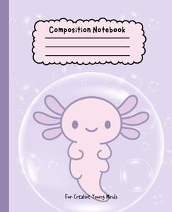lot 361662 image: Cute Wide Ruled Composition Notebook for Kids   Fun School Notebook for Girls & Boys 110 Pages of Creative Writing Space   For School and Beyond