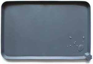 lot 361663 image: Hoki Found L Silicone Pet Food Mats - Non Slip Pet Dog Cat Bowl Mats - Gray