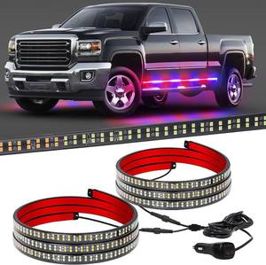 lot 461497 image: XRIDONSEN 2 Pack 70-Inch 864 LED Running Board Strobe Lights Strip