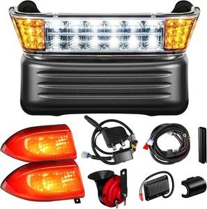 lot 461507 image: Retails for $150 Deluxe Club Car Headlight and Taillights Kit for Precedent 2004-Up Electric Models, 12V Golf Cart Street Legal Light Kit, Includes Headlight, Taillights, Turn Signal kit