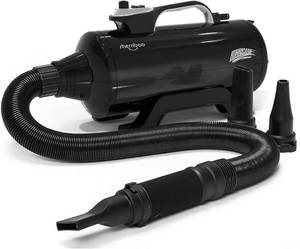 lot 171405 image: Retails for $286 Dual Motor High Velocity Pet Dog Grooming Force Hair DryerBlower 6.0HP  6.0HP powerful high velocity blower dryer for professional dog hair grooming, Jet Black DHD-2400T