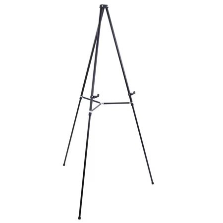 lot 1681 image: U.S. Art Supply 66 Black Aluminum Display Easel & Presentation Stand