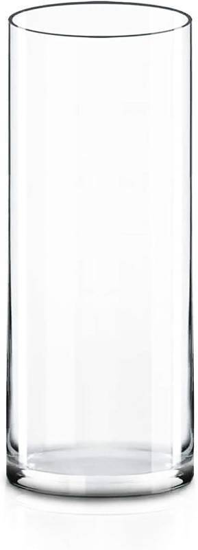 lot 1422 image: CYS EXCEL Cylinder Clear Glass Vase (H-16 D-6)