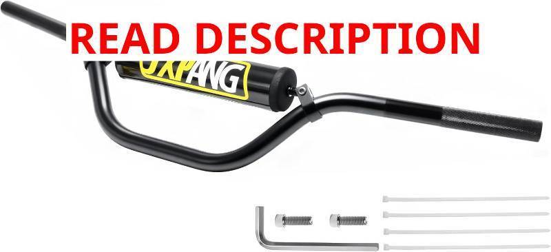 lot 1473 image: 78 In Dirt Bike Handlebars 6063-T6 Aluminum, Handlebar with Foam Pad