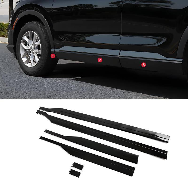 lot 1382 image: $81 6Pcs Stainless Steel Door Side Molding Covers for Honda CR-V 2023-2025