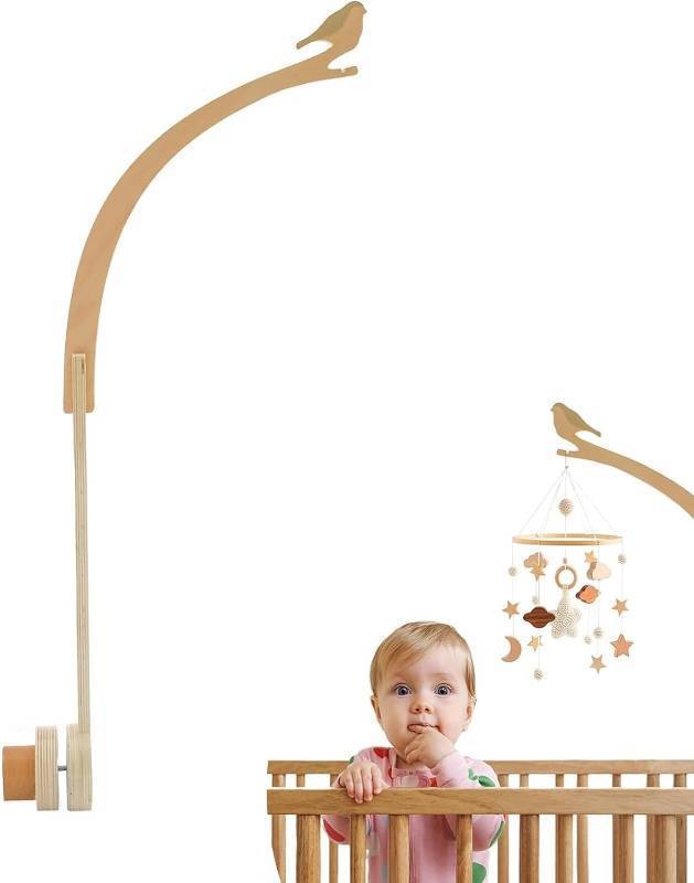 lot 1163 image: Bird Shape Crib Mobile Arm, 30-Inch Baby Crib Mobile for Boys and Girls