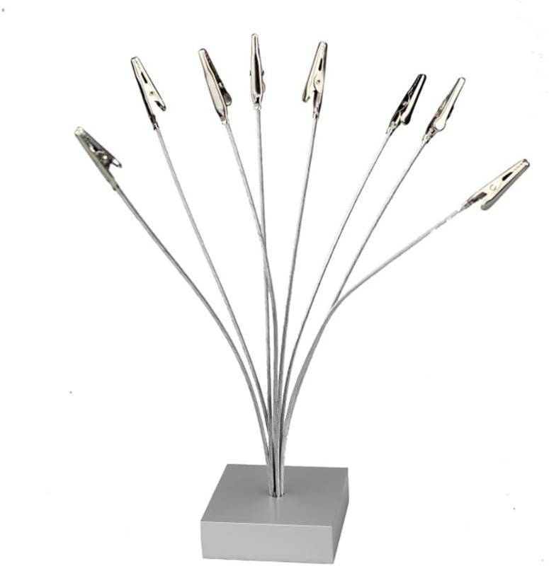 lot 2097 image: DIY Metal Clip for Aromatherapy - 8-Clip Blotter Holder & Display Stand