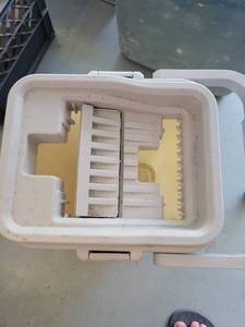lot 52 image: Flatware Soaking Cylinder with Wash and Dry Compartments - Retail $0