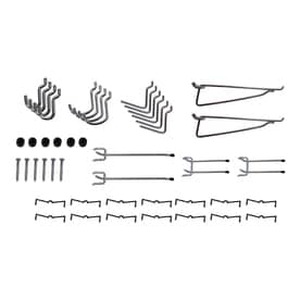 lot 68 image: Project Source 20-Pack Metal Wall Storage Accessories - Retail $7