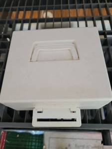 lot 115 image: Plastic Storage Box with Handle and Removable Dividers could be used for a first aid kit - Retail $0