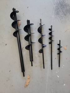 Auger Bits 5-Piece Set Varying Sizes - Retail: $0
