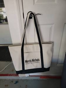 lot 158 image: Morris Nichols Arsht & Tunnell Tote Bag - Retail $0