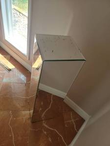 lot 226 image: Mirrored Panel Pedestal Column 12x41