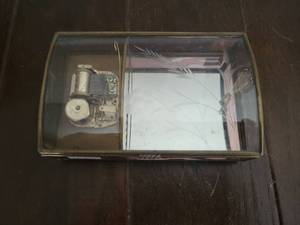 lot 278 image: Music Box Movement with Glass Display Case
