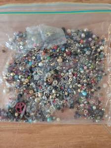 lot 297 image: Mixed Craft Beads Assortment Bag