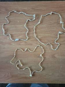 lot 298 image: Shell Bead Necklaces Lot of 3