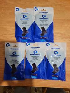 lot 314 image: Compressa Compression Ankle Support Socks 5-Pack One Size