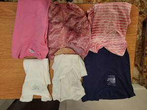 lot 346 image: Womans Clothing Lot 6 Items Pink White Striped Navy size XL