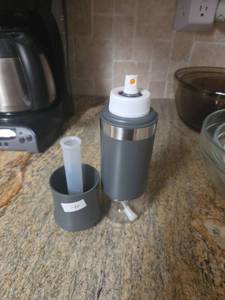 lot 403 image: Misto Spray Bottle Oil Dispenser Gray