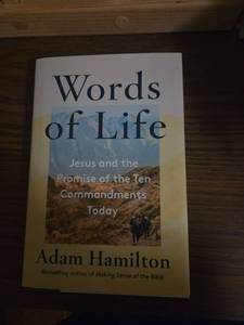 lot 460 image: Words of Life Jesus and the Promise of the Ten Commandments Today by Adam Hamilton