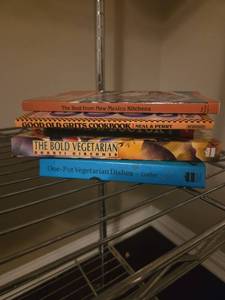 lot 516 image: Cookbook Lot 5 Books The Best from New Mexico Kitchens Good Old Grits The Bold Vegetarian One-Pot Vegetarian Dishes