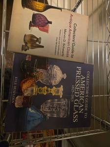 lot 521 image: Lot of 2 Antique American Glass Collector Reference Books