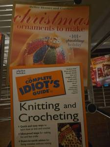 lot 522 image: Better Homes and Gardens Christmas Ornaments to Make  Complete Idiots Guide Knitting Crocheting Books