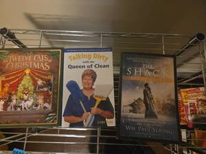 lot 526 image: Lot of 3 Books The Twelve Cats of Christmas, Talking Dirty with the Queen of Clean, The Shack Study Guide