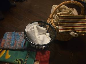lot 555 image: Various FabricTable RunnerCurtain