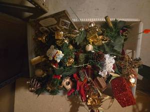 lot 567 image: Holiday Christmas Ornaments and Decorations Lot