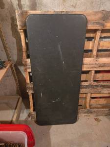 lot 573 image: 48x20 Black Folable Table