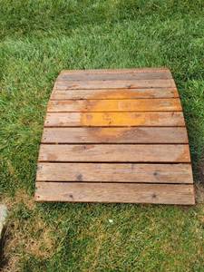 lot 620 image: Wood Plank Garden Bridge Walkway Panel