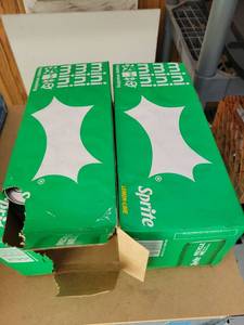 lot 653 image: Sprite 2 12pack of mini cans