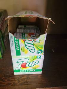 lot 658 image: 7UP Zero Sugar Lemon Lime Soda 12 Pack plus 3 loose cans
