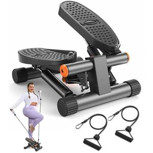 lot 1802 image: Niceday Stepper Exercise Equipment with Resistance Bands - Retail $53