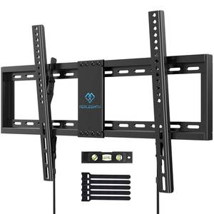 lot 1810 image: PERLESMITH UL Listed TV Mount for Most 37-85 inch TV, Universal Tilt TV Wall Mount Fits 16- 24 Wood Stud with Loading 132 lbs & Max VESA 600x400mm, Low Profile Flat Wall Mount Bracket PSLTK1 - Retail $19
