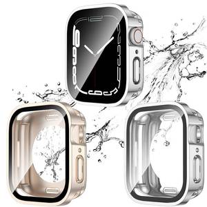 lot 1831 image: Singiuzoo 2-Pack Waterproof Case for 45mm Apple Watch Series 987 - Retail $13