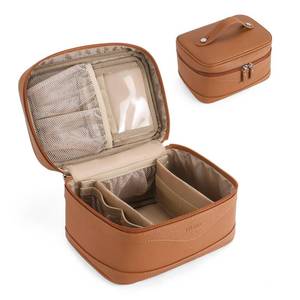 lot 1851 image: Telena Large Makeup Bag, Travel Toiletry Bag for Women, Vegan Leather - Retail $25