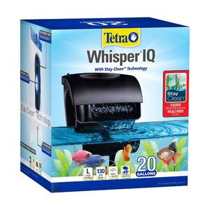 lot 1869 image: Tetra Whisper IQ 130 GPH Power Filter for Aquariums - Retail $23